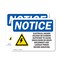 Signmission Electrical Hazard Voltage Or Sign, Vinyl Decal, 10in W x 7in L, 2PK OS-2PACK-NS-D-710-L-11655 - alternate 1
